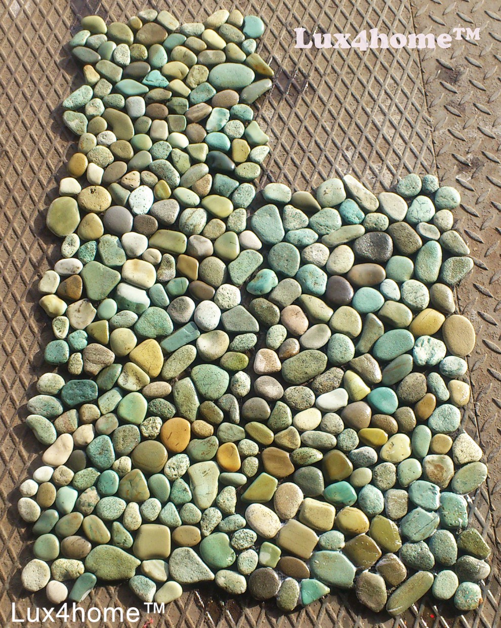 Zielone otoczaki mozaika - producent